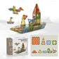SALPITOYS Magnetic Tiles Building Blocks Set 78 PCS Colorful 4D Diamond Magnet Toys  (78 Pieces)