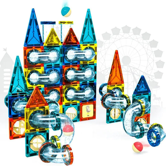 SALPITOYS Magnet Tiles Construction Set,42PCS STEM for Toddler Educational Building Toys  (Multicolor)
